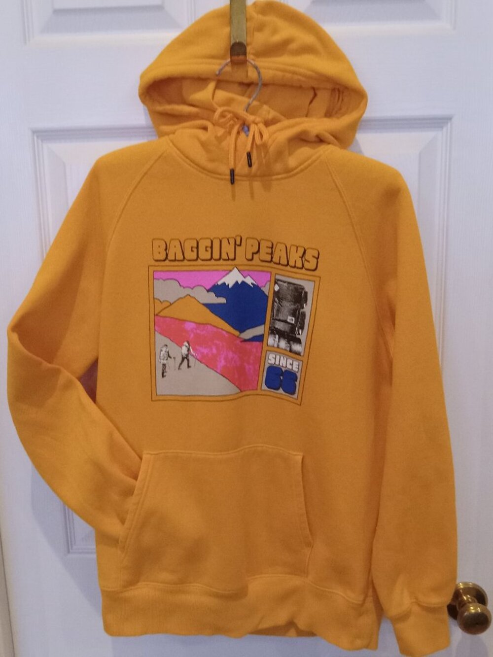 New NORTH FACE 75% Cotton Gold Hoodie - BAGGIN' PEAKS